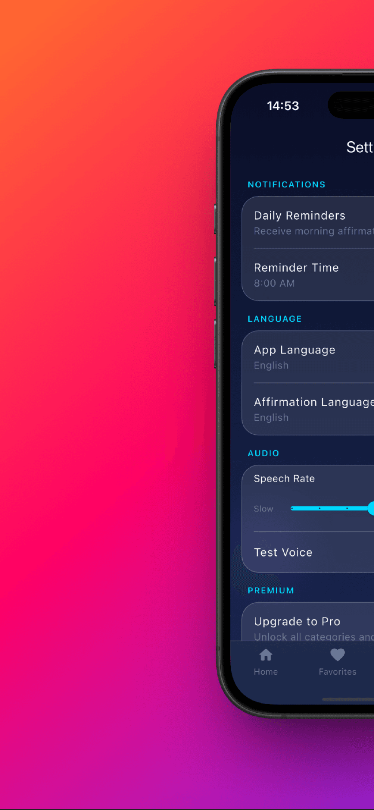Categories grid with FREE and PRO badges in Afflo