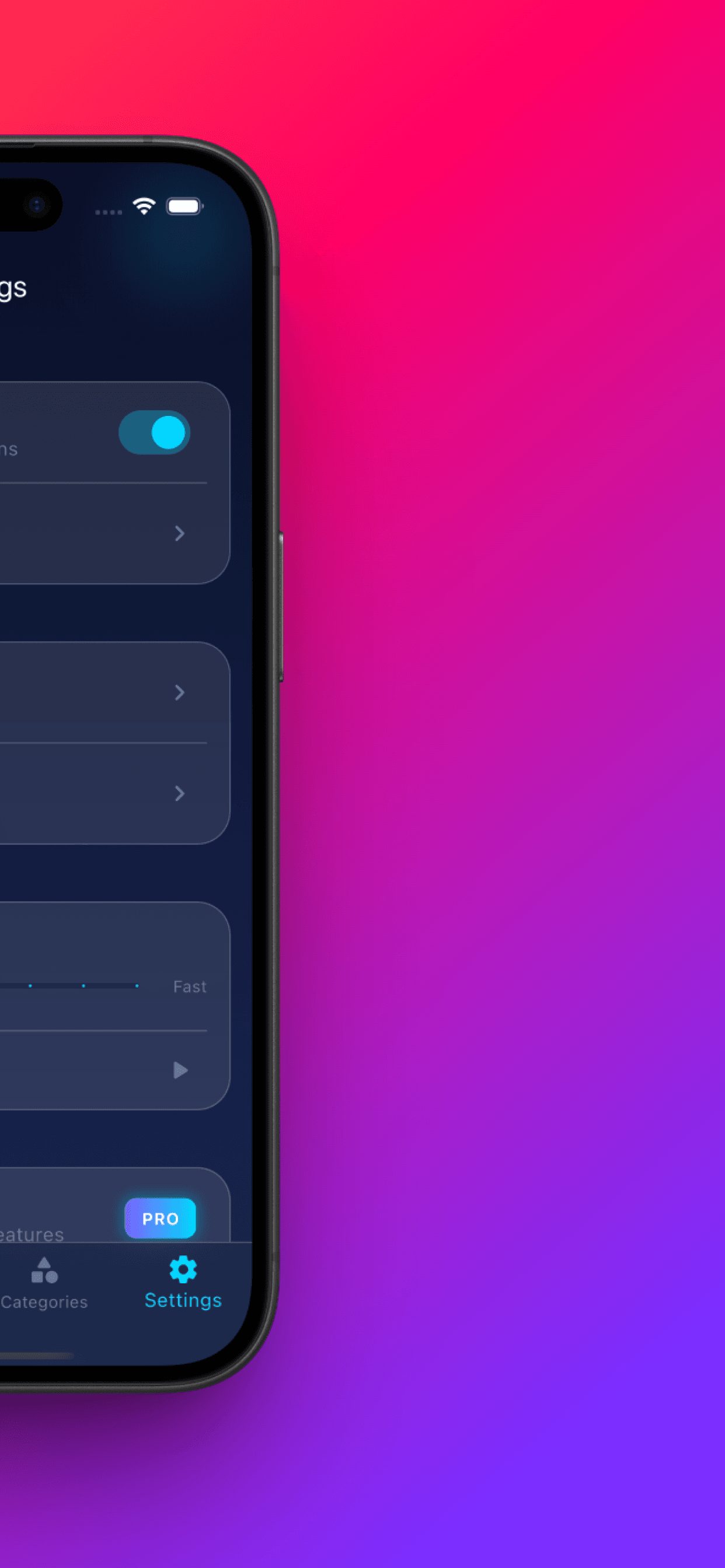 Favorites list showing saved affirmations